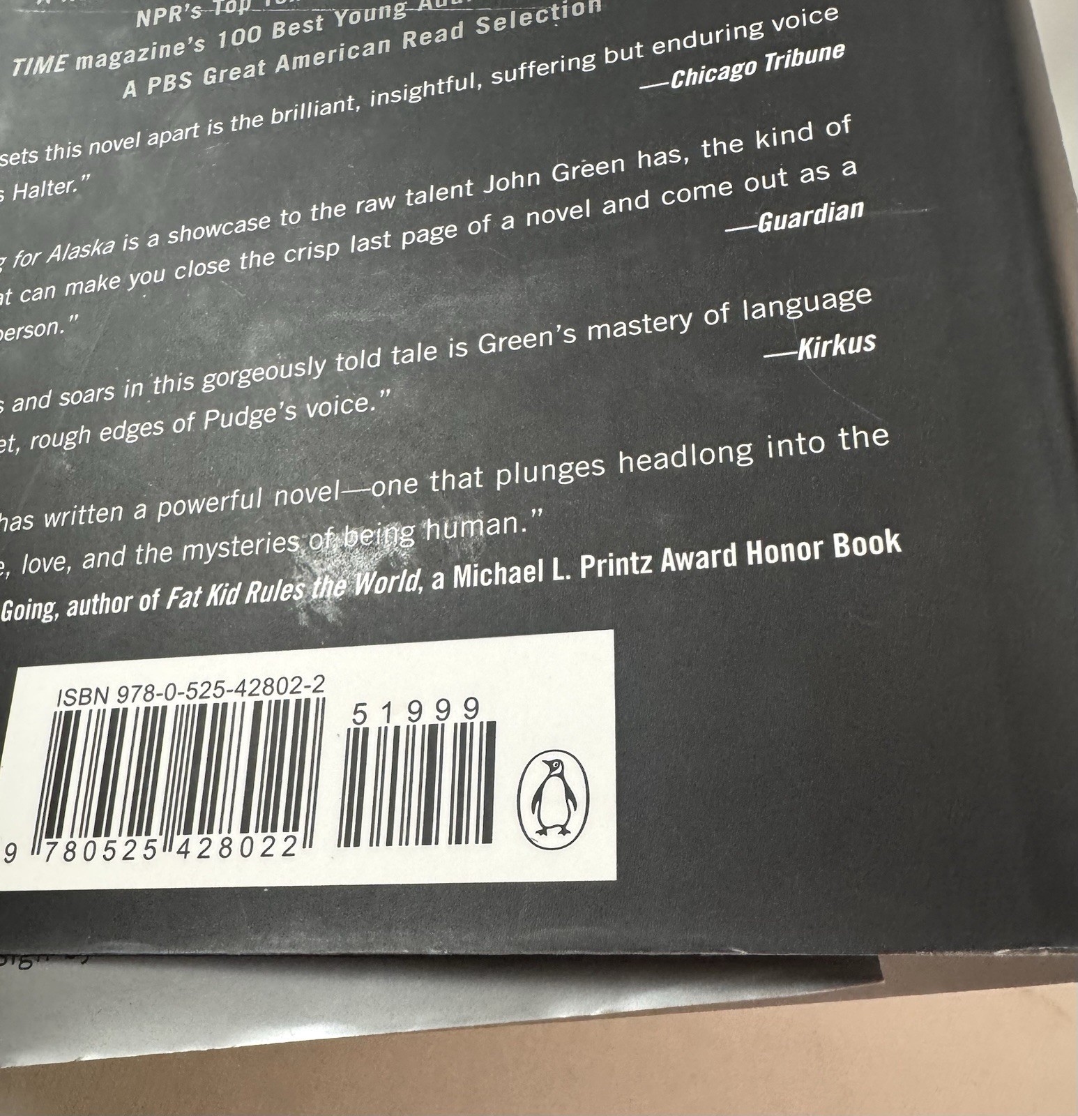 Looking For Alaska-John Green-SIGNED-RARE Deluxe Edition-Org DJ-1st Edition/6th