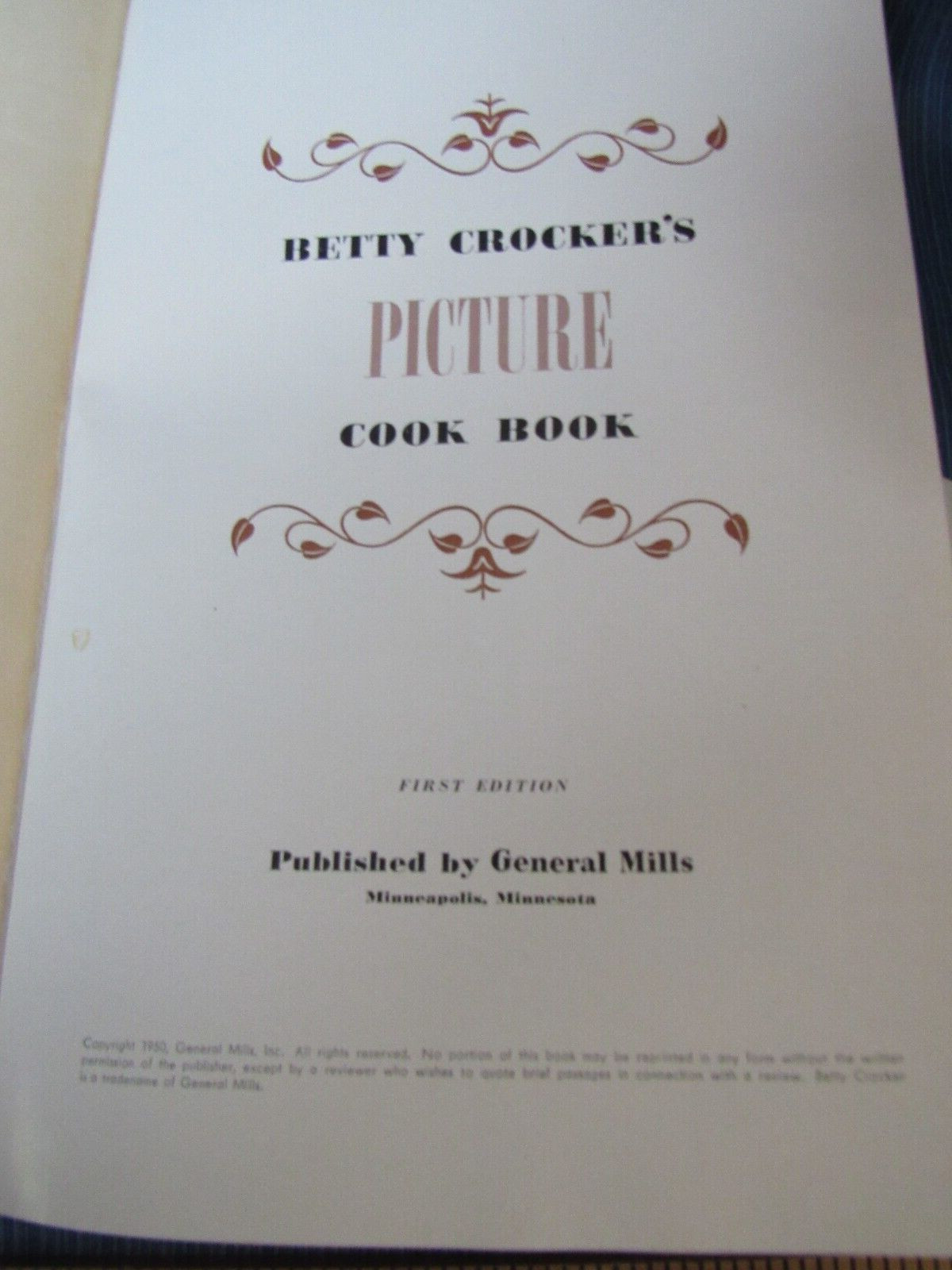 Betty Crocker’s Picture Cook Book 1950 First Edition w/ Dust Jacket