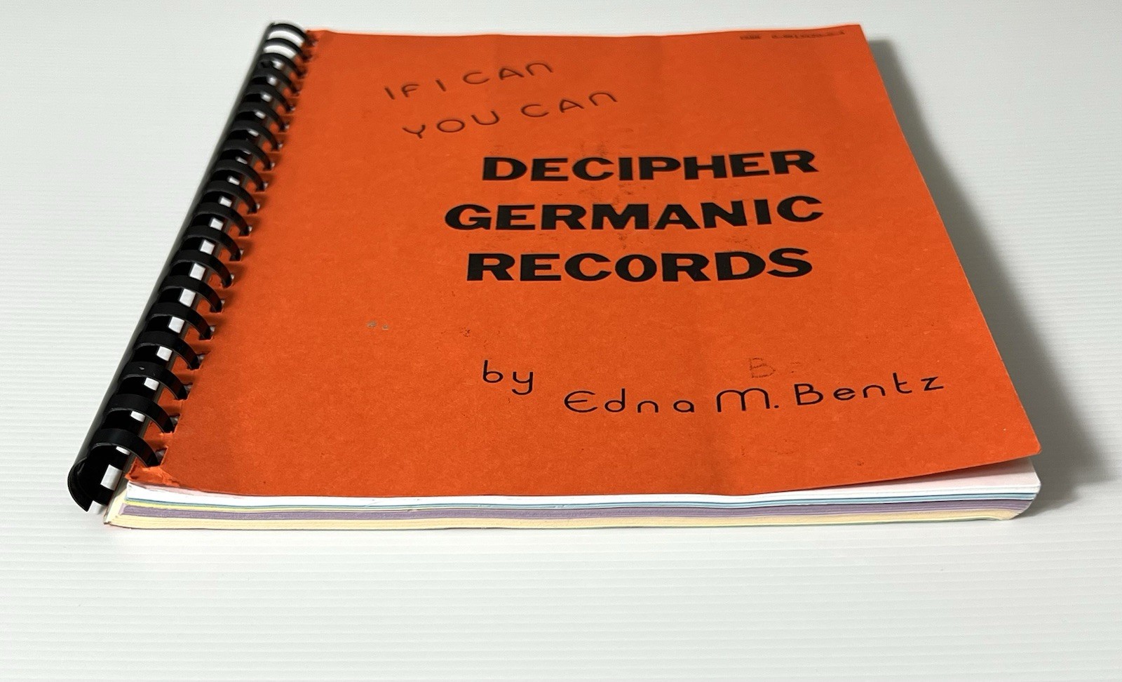 Decipher Germanic Records by Edna M. Bentz Genealogy SB 2002