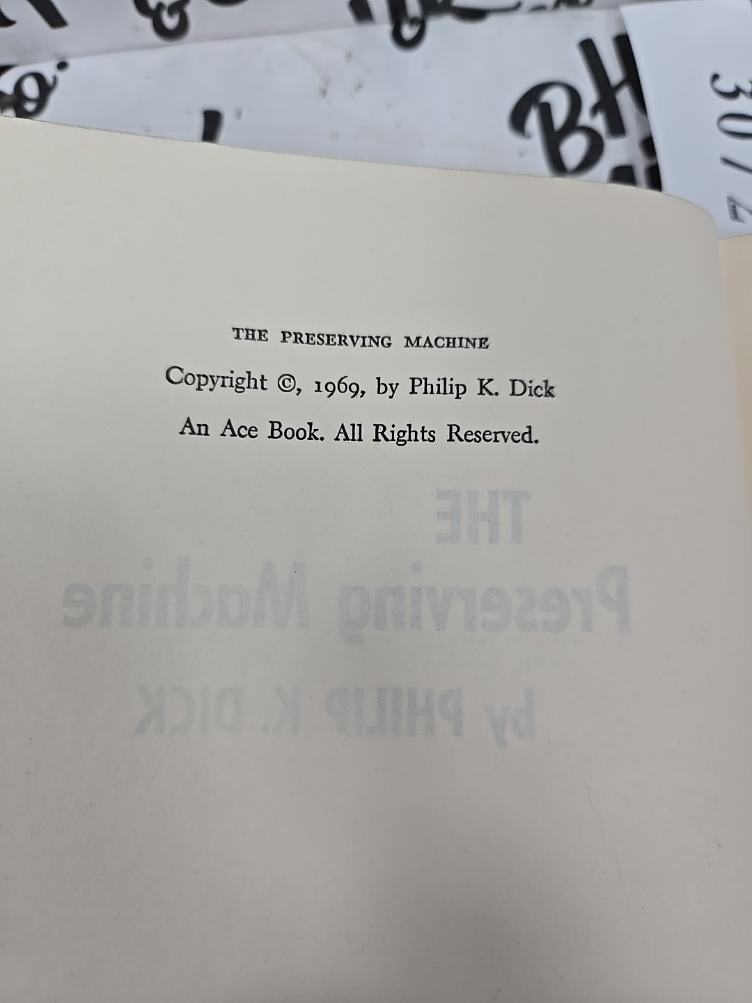 Philip K Dick 1970 The Preserving Machine Short Story Collection Hardcover