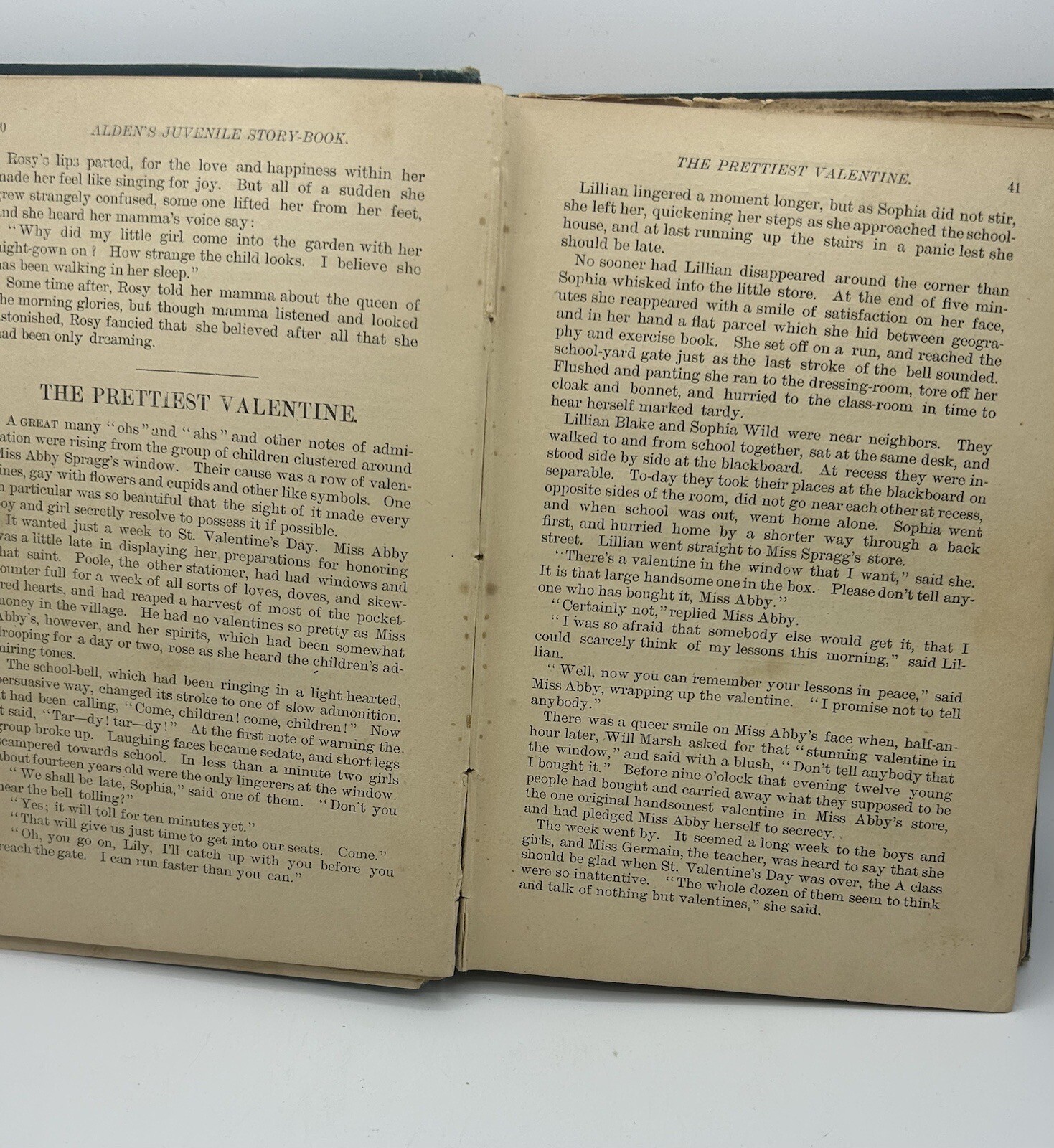 Juvenile story Book – 1886