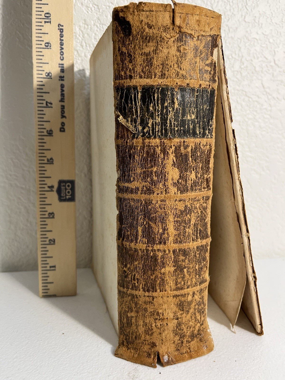 1849 Holy Bible KJV American Bible Society Leather Wilson Family Record