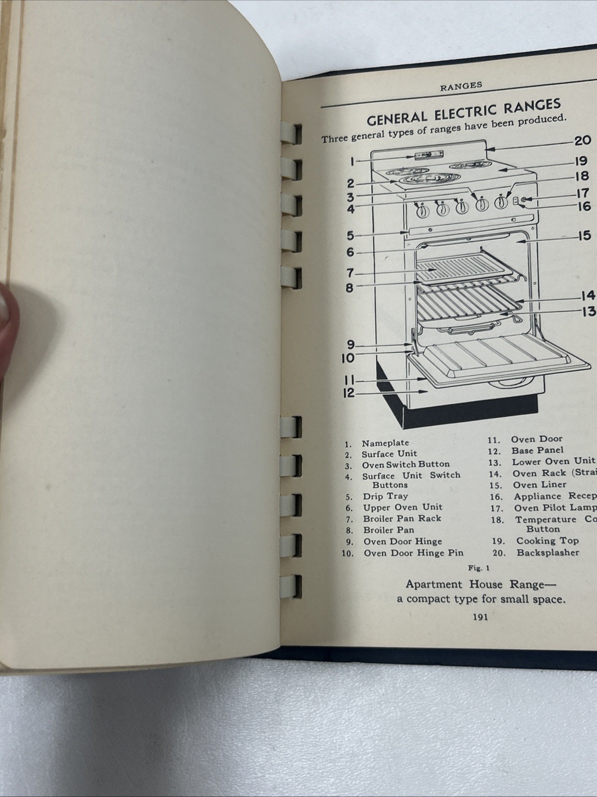 Appliance Service Handbook – General Electric (Spiral, Paperback, 1944)