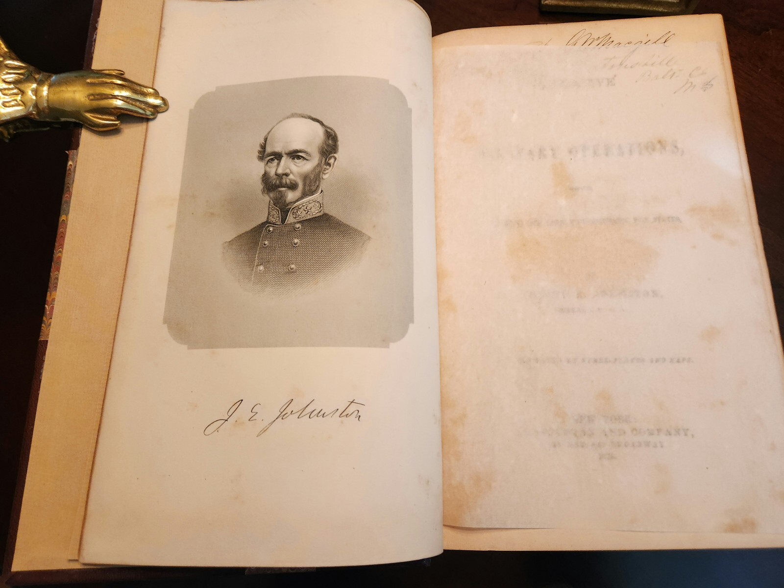 Civil War 1874 Narrative Of Military Operations Joseph E. Johnston CSA
