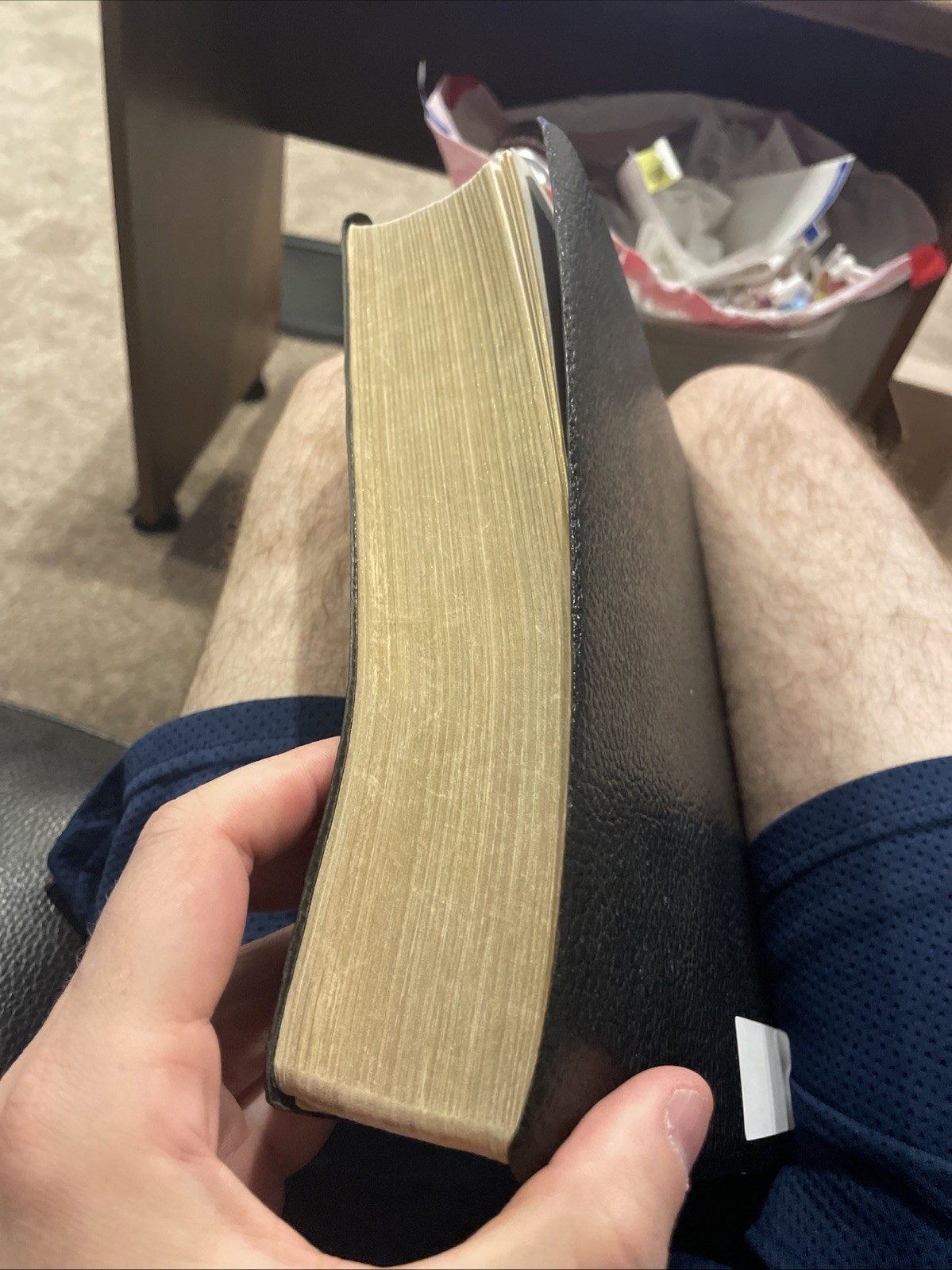 The Jerusalem Bible 1966 Doubleday Alexander Jones Black Softcover Faux Leather