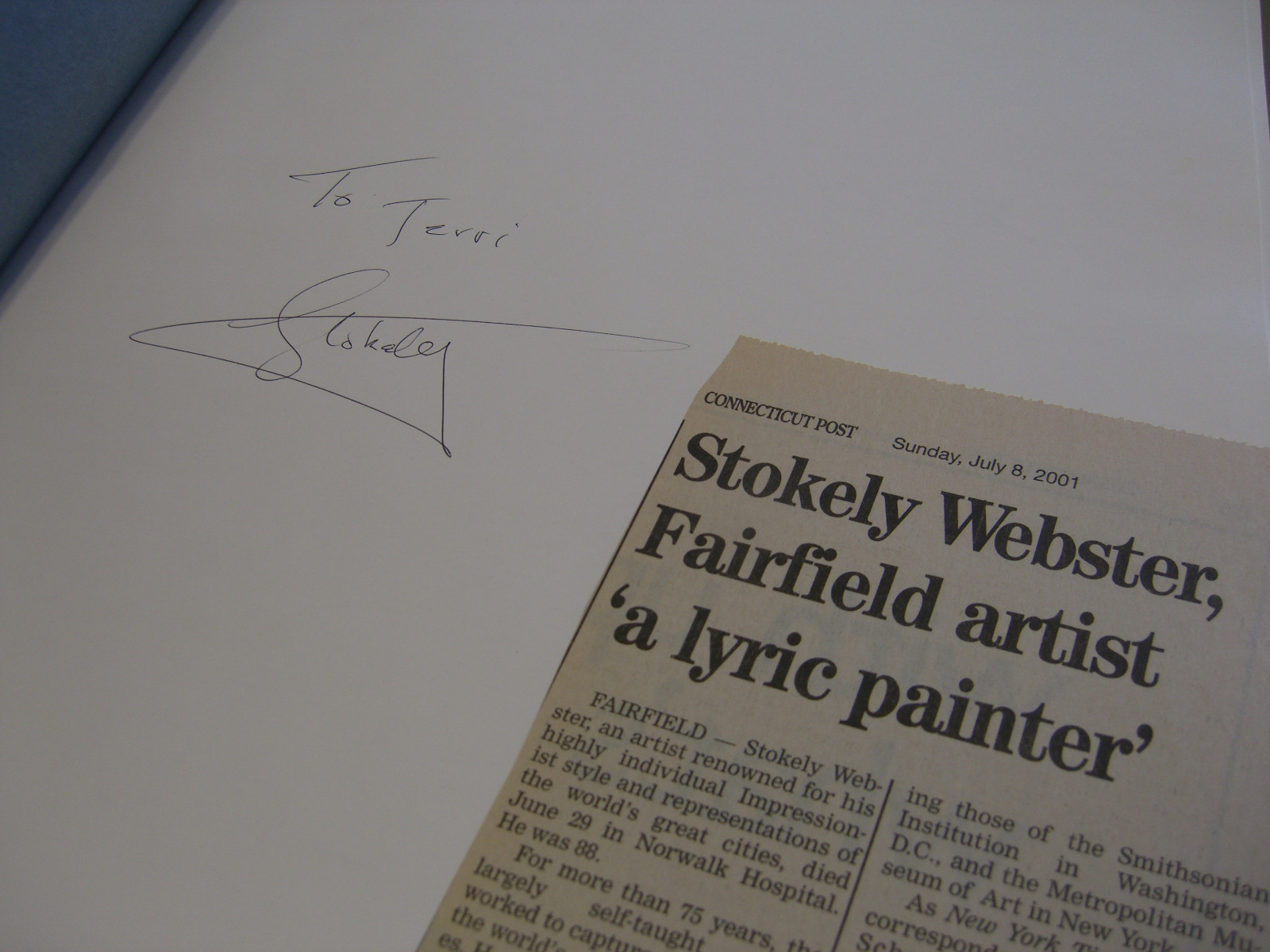 Stokley Webster and his Paris..New York, London and Venice – Signed/1st -2001
