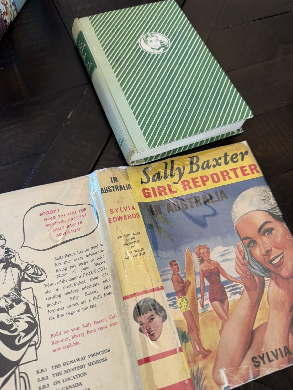 Sally Baxter, Girl Reporter # 5 In Australia 1959 DJ Excellent RARE UK Hardcover