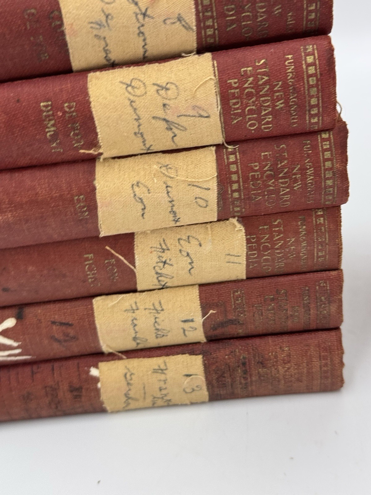 Funk & Wagnalls New Standard vintage ENCYCOPEDIA set 1-25 Red hardcover 1931