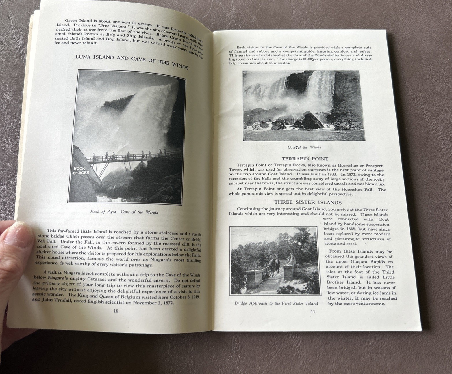 Antique 1924 The New Guide And Key To Niagara Falls Travel Guide And Pictures