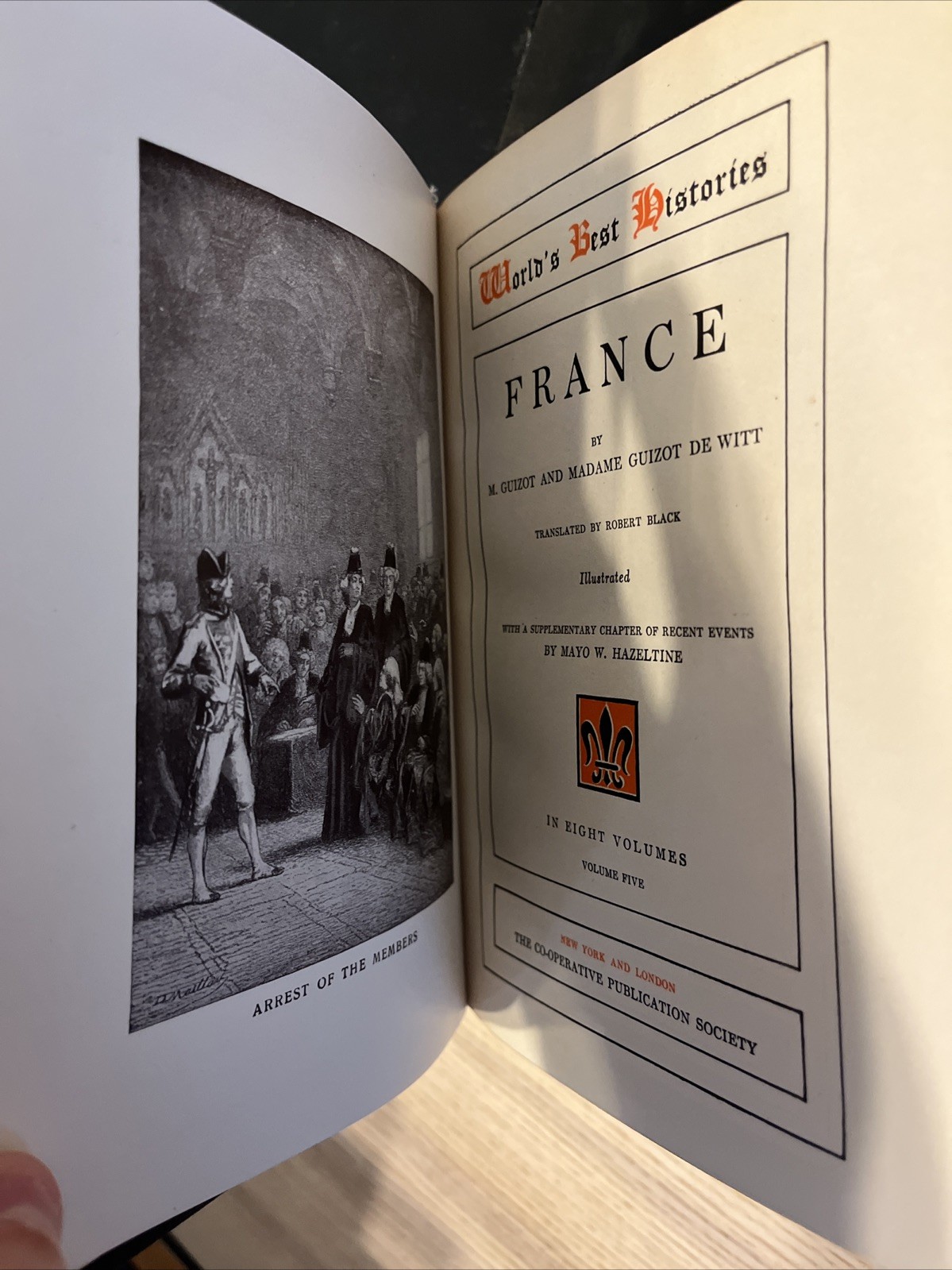 Set of 8 Rare France World’s Best Histories – M Guizot 1898-1903 Books Vintage