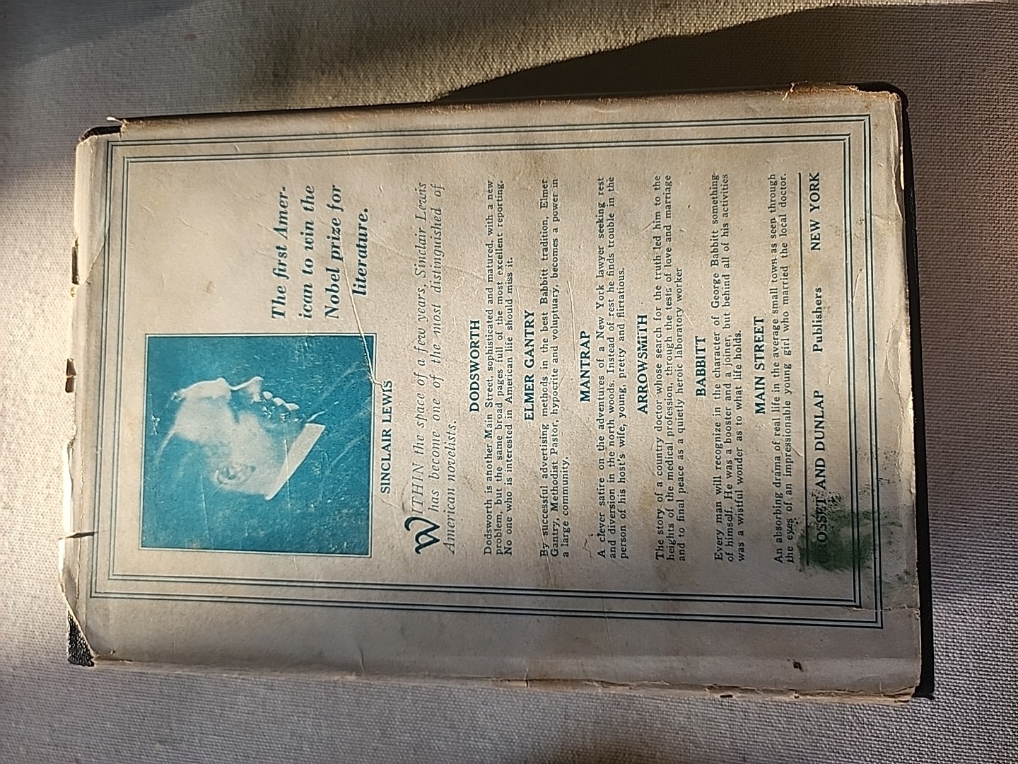 Sinclair Lewis. Main Street. First Edition Library – Gift Quality