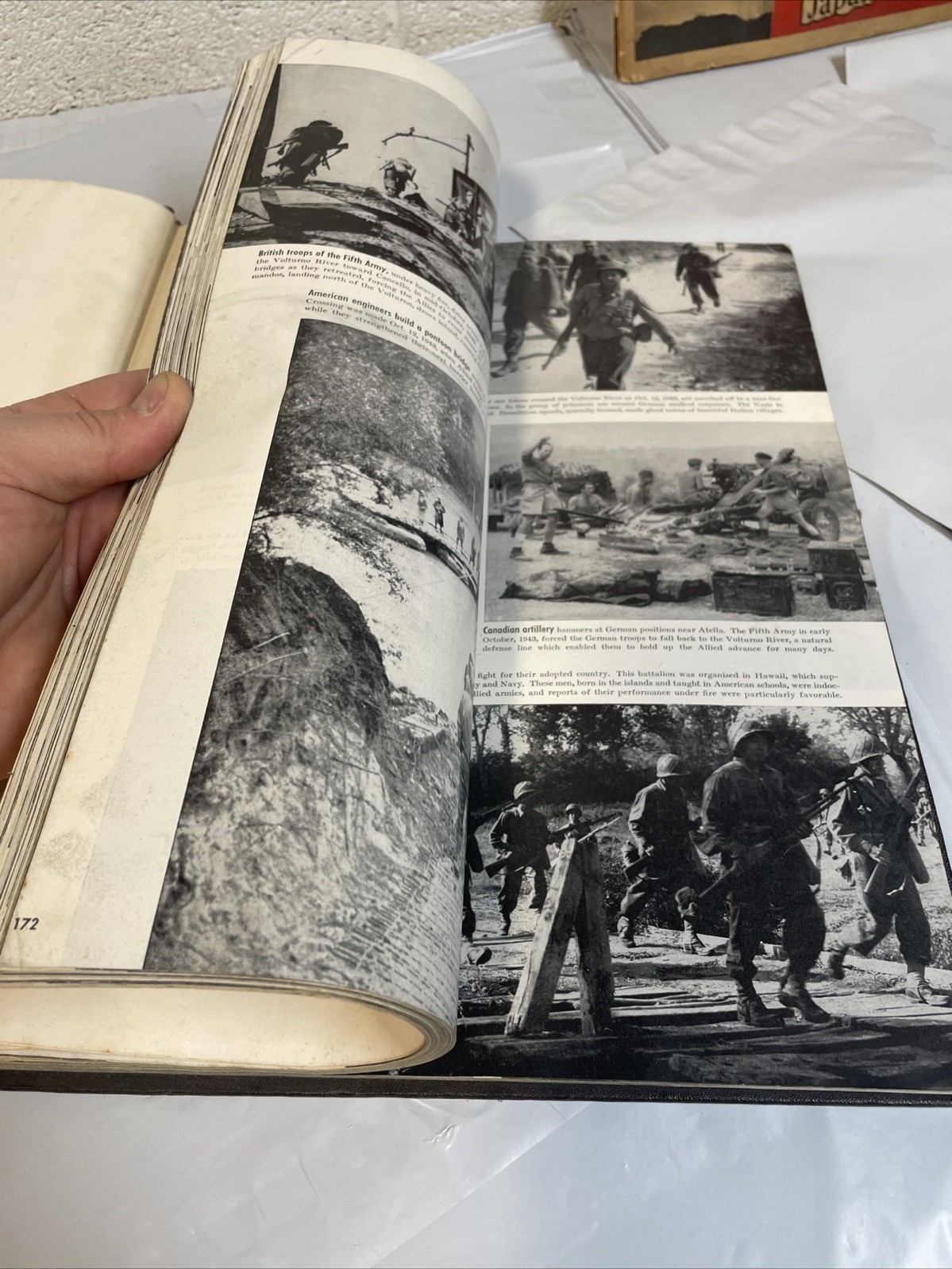 1946 Collier’s Photographic History Of World War II WW2 Hardback Book Vtg Pics