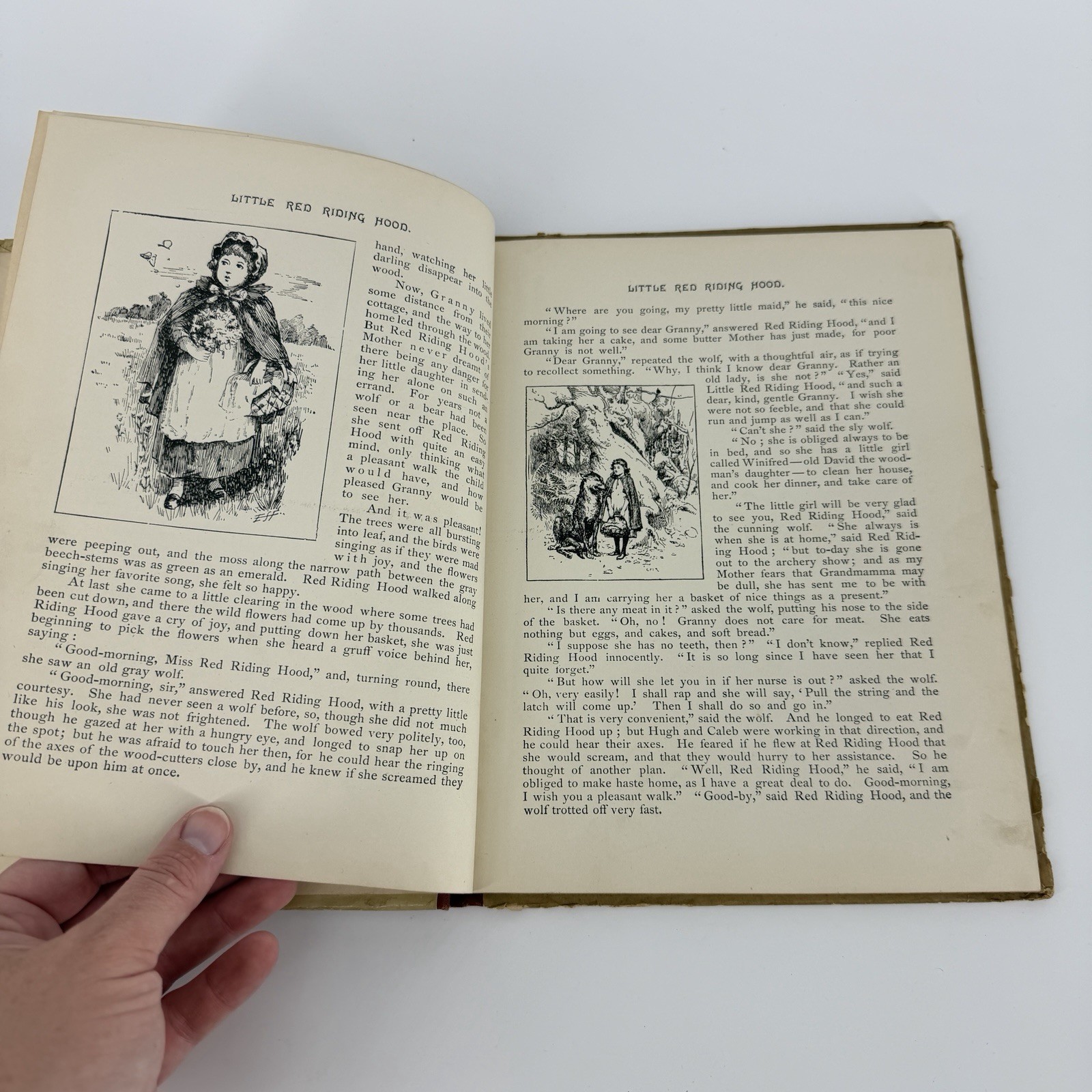 Little Red Riding Hood Book By M.A. Donohue & Co. Tom Thumb ETO
