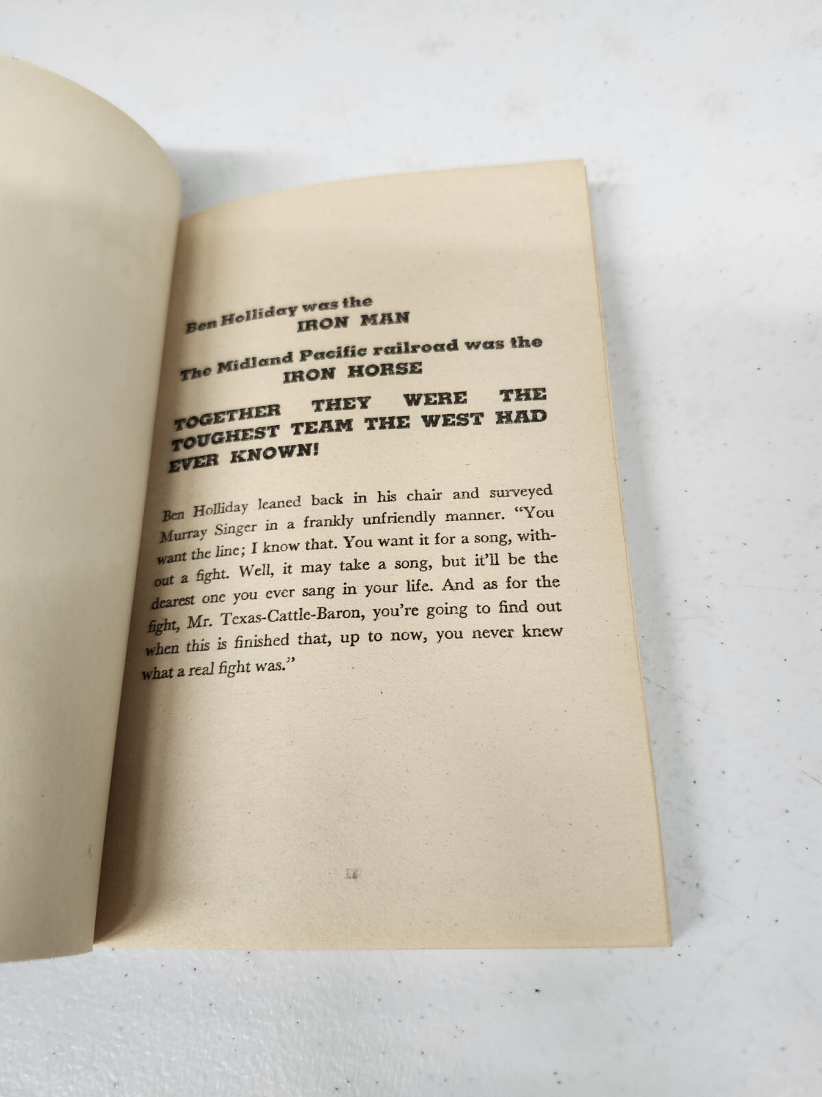 IRON HORSE, IRON MAN By James Keene 1st Edition Star Paperback 1960’s Undated