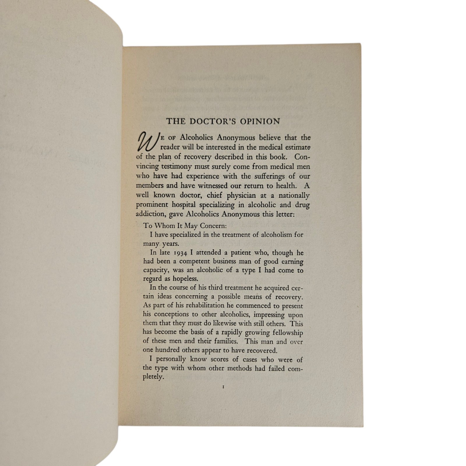 Alcoholics Anonymous – 9th Printing / 1st Edition – Bill W. – 1946 – First