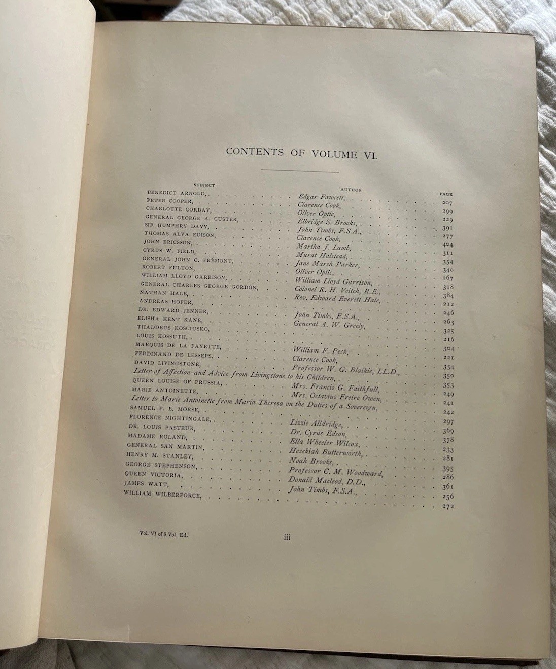 Historical GREAT MEN AND FAMOUS WOMEN Vol 6 Antique Book 1894