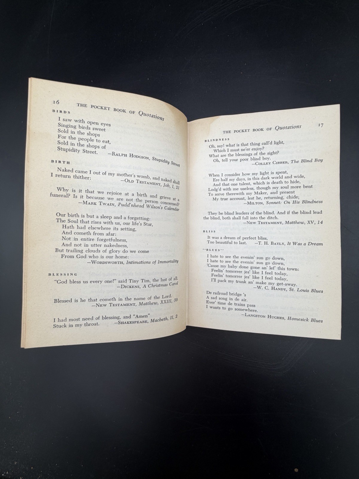 Vintage 1942 The Pocket Book Of Quotations Collector’s Edition Henry Davidoff