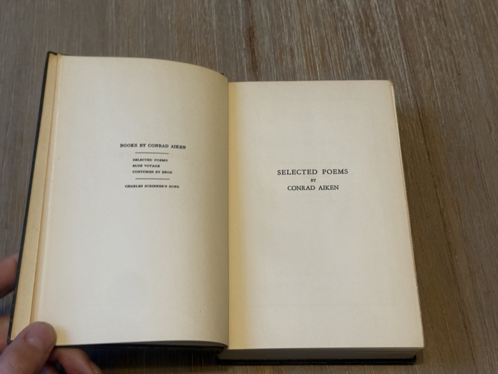 Selected Poems by Conrad Aiken 1930 Hardcover