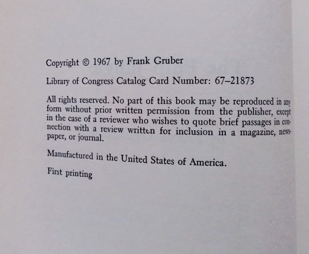 “THE PULP JUNGLE” 1967 1ST EDITION HC BOOK DUST JACKET “FRANK GRUBER” MAGAZINES