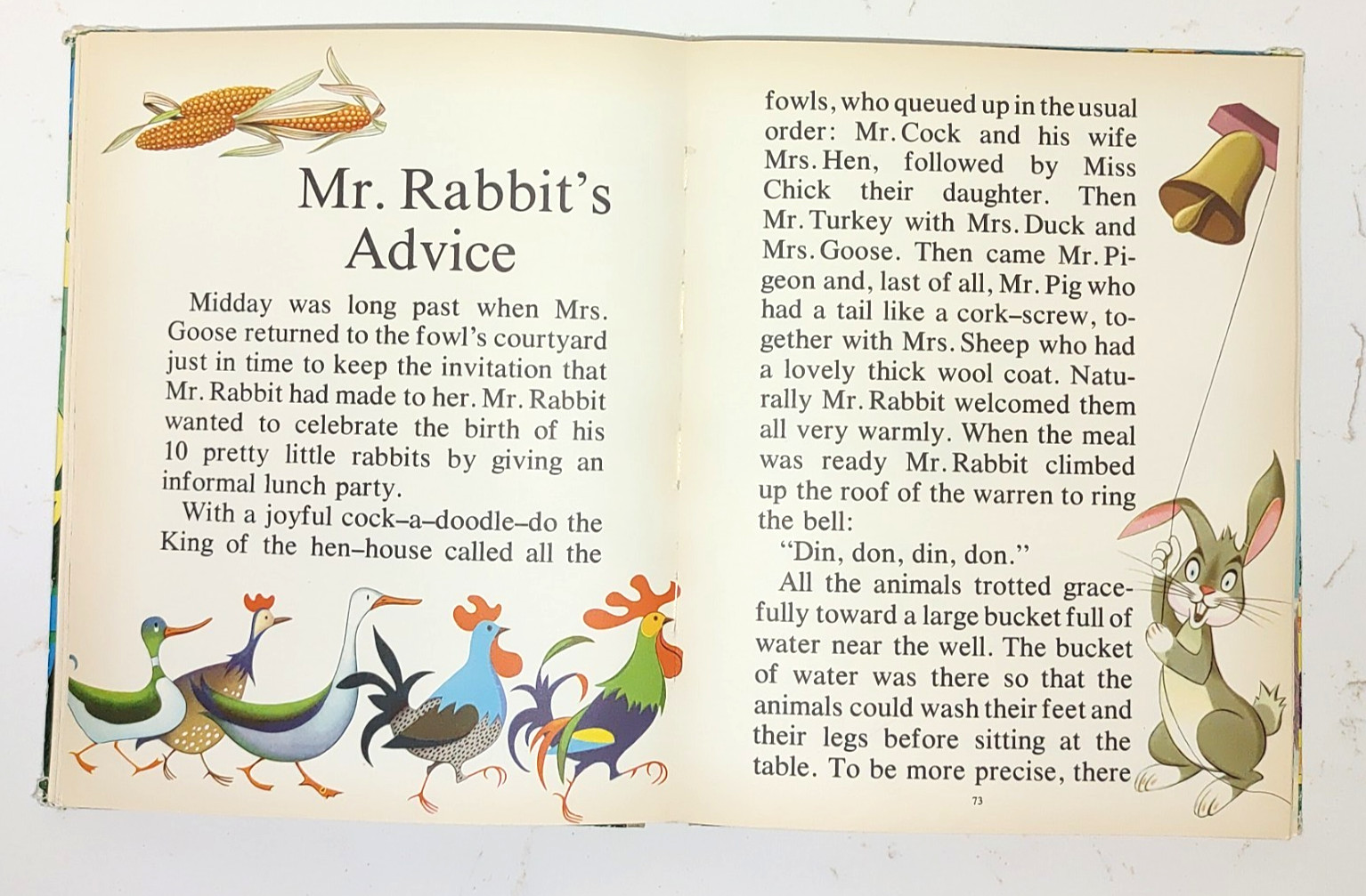 VTG My Book Of Fairy Tales And Fables HC Brown Watson Romania BW-FF2 Price Tag