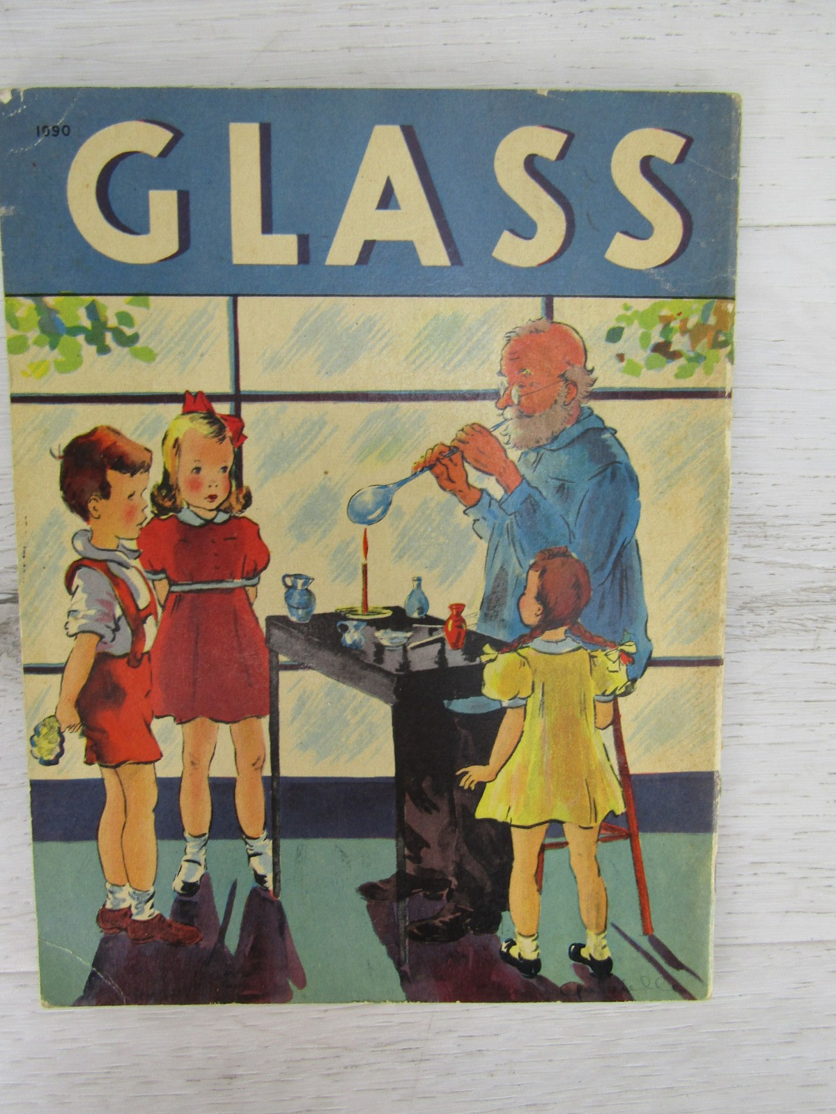 Vintage Childrens 1940 Whitman Publishing -3- Nonfiction – Glass, Lumber, Steel