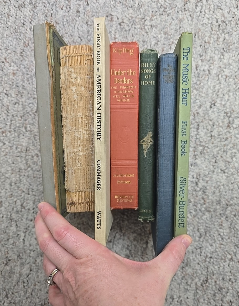 Lot of 7 Vintage Mixed Authors History, Songs Tokology Hardcover Table Top Books