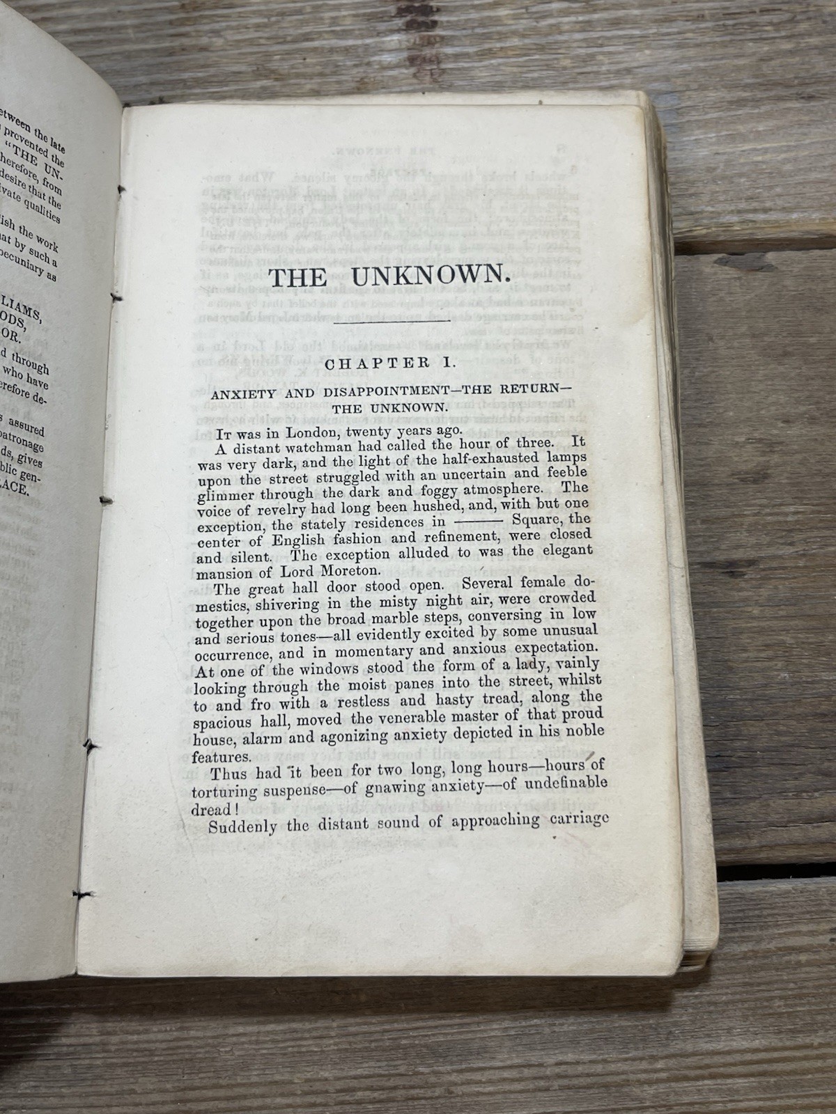 The Unknown, A Prize Tail -SCARCE Pierce C. Grace 1849 Chambers & Knapp First Ed