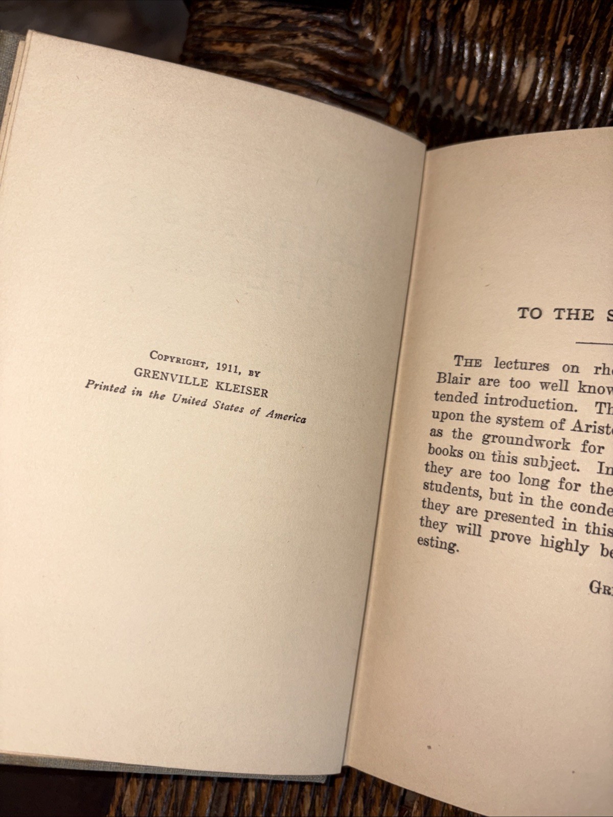 Antique 1911 The Philosophy of Rhetoric & Lectures of Rhetoric, Funk & Wagnalls