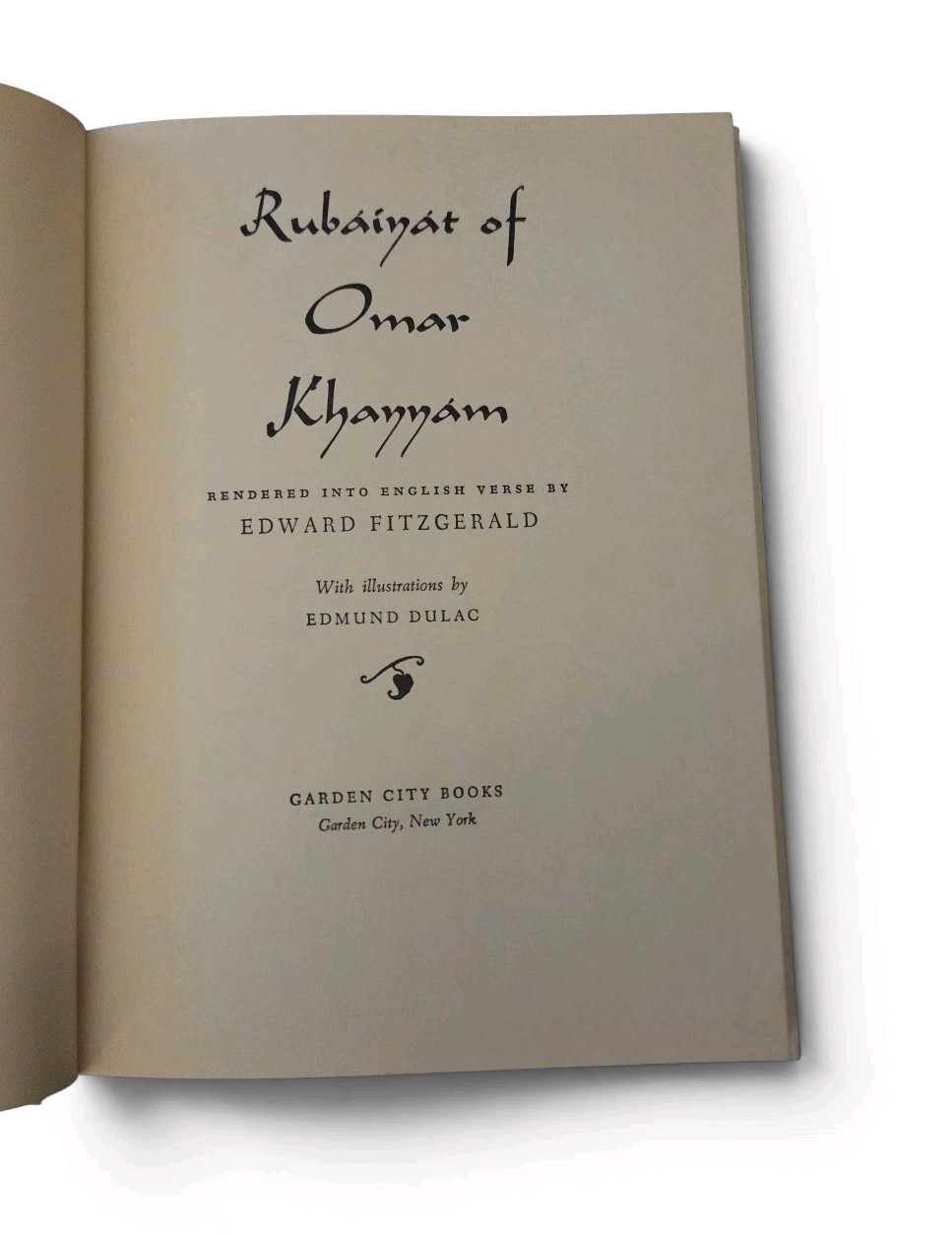 Vintage Rubaiyat Of Omar Khayyam Edmund Dulac Illustrated Hardcover Garden City