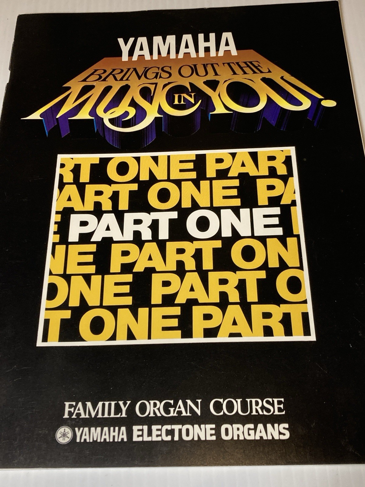 Vintage 1983 Yamaha Electone Family Organ Course Part One Music Book