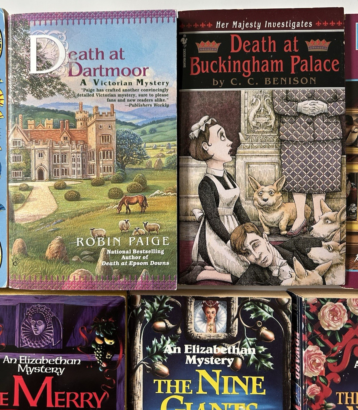 Lot of 11 Elizabethan Victorian Historical Mystery Paperbacks Mixed Authors