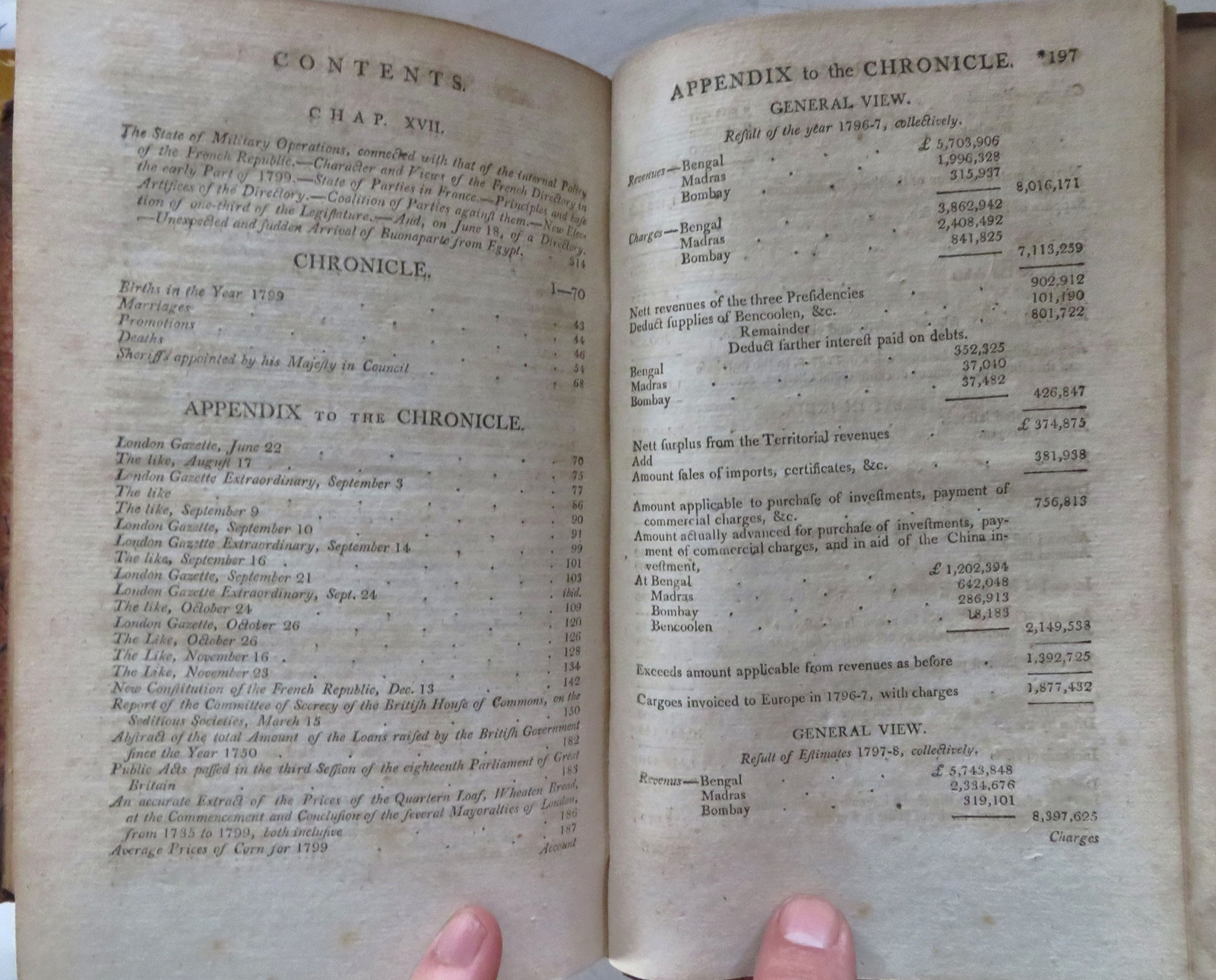 Annual Register 1799 European History Politics Literature people leather book
