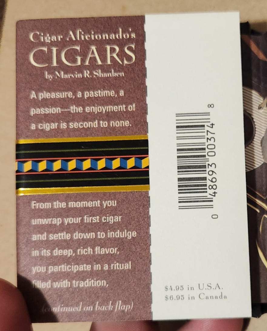 1997 Cigar Aficionado’s Cigars – Marvin R. Shanken Running Press Mini Book