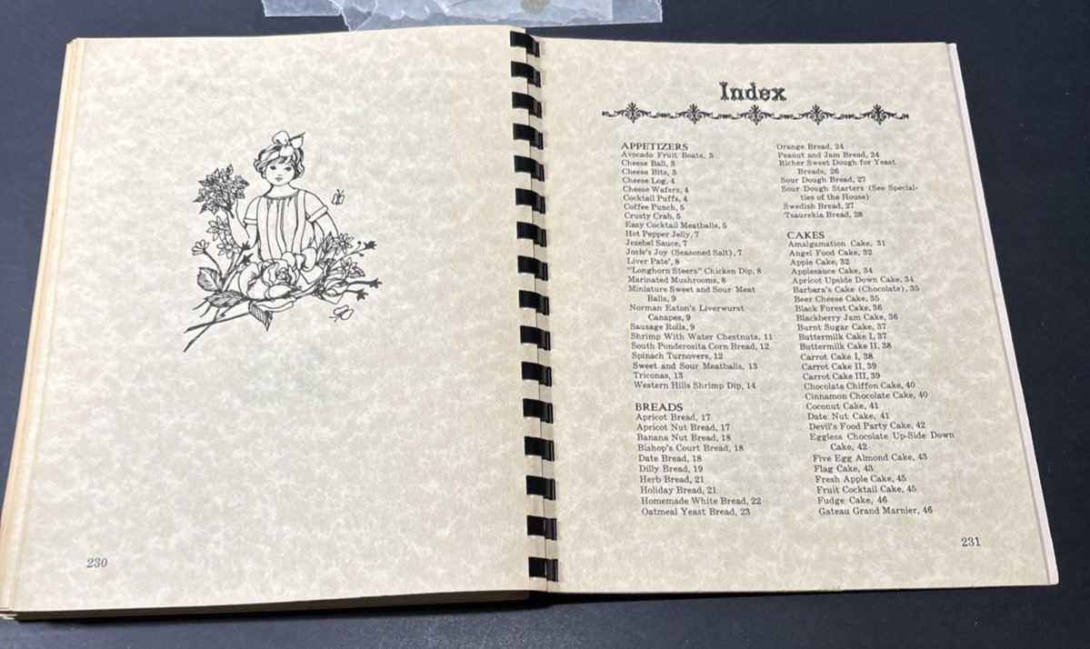 The Old Bakery Bake Book Heritage Society of Austin 1971 VTG Texas Community