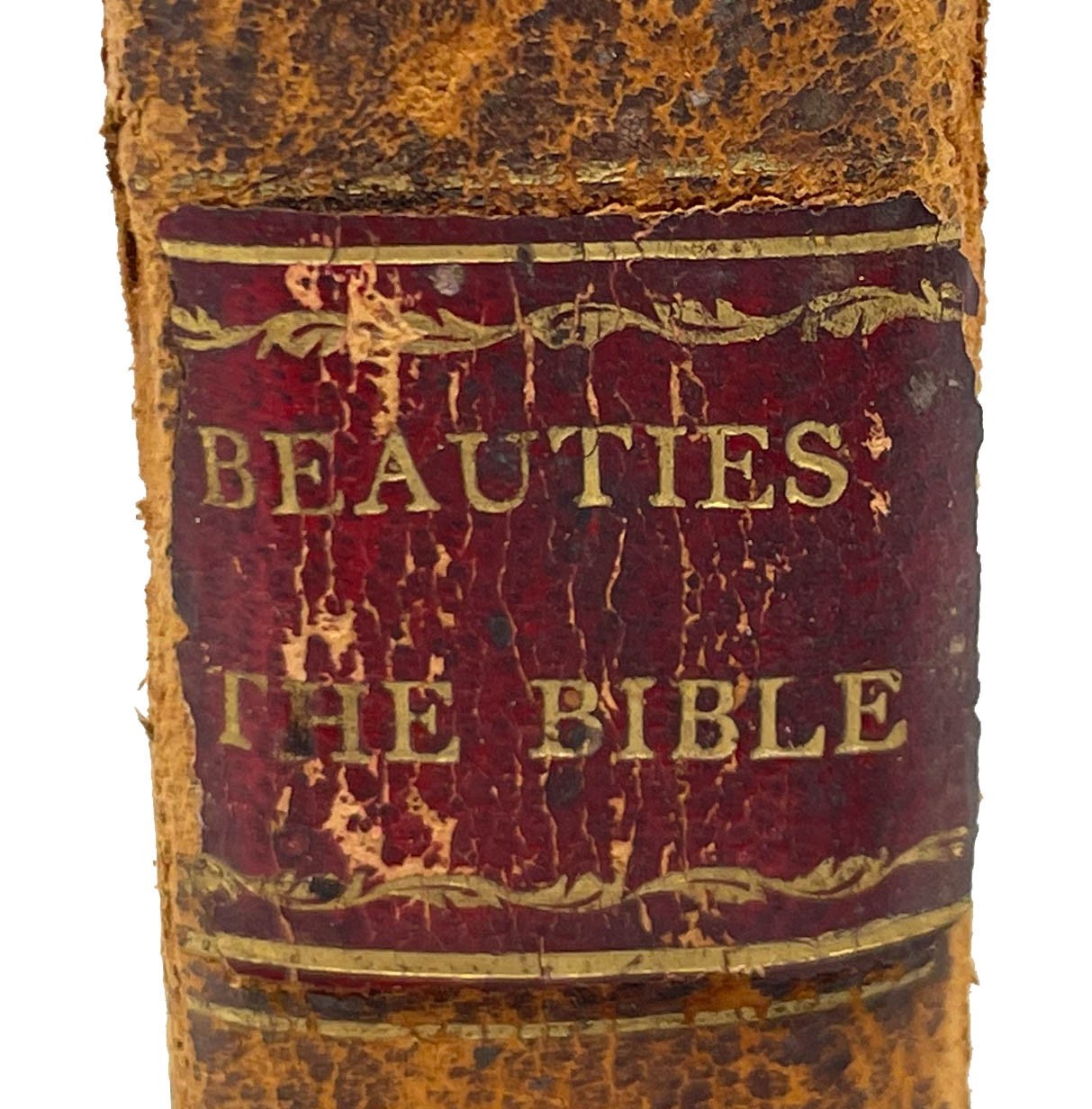 Beauties of the Bible Ezra Sampson Leather Antique Christian Religious 1822