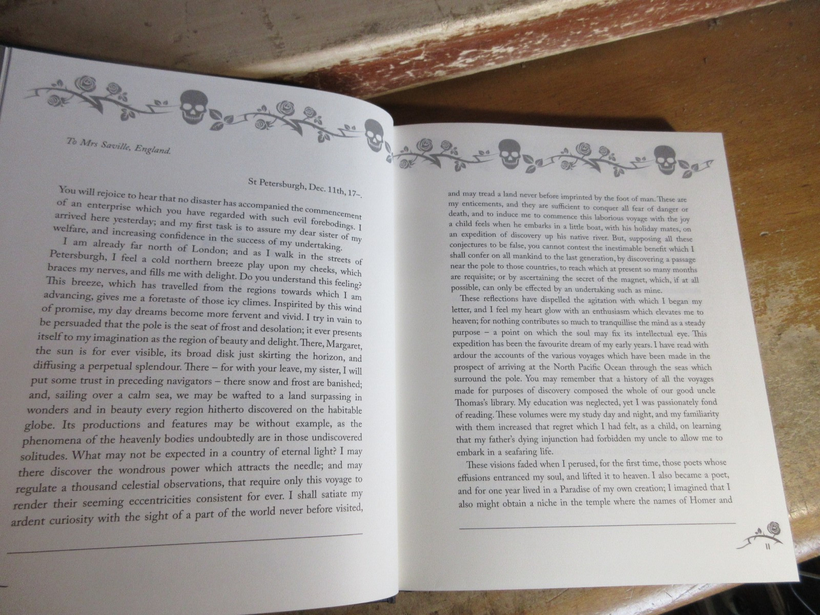 FRANKENSTEIN OR THE MODERN PROMETHEUS Book MARY SHELLEY HORROR SPRAYED EDGES ++