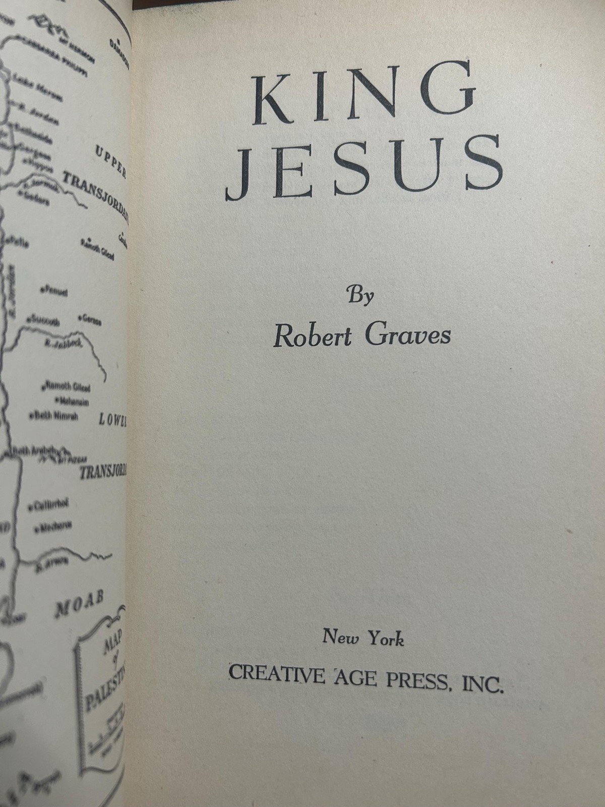 1946 King Jesus by Robert Graves 1st edition Creative Age Press HC jacket