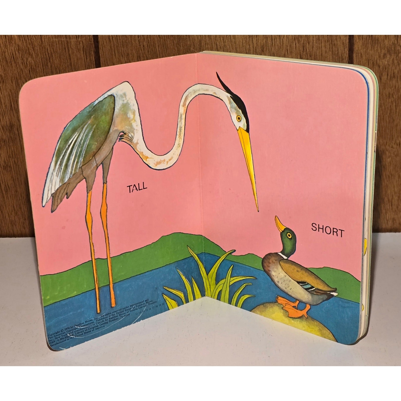 Vintage Random House Big and Little Board Book J P Miller Vintage 1976 Animals