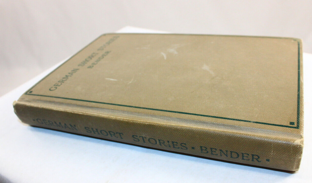 German Short Stories, 1928 hc edited by Harold H Bender, German text, Eng notes