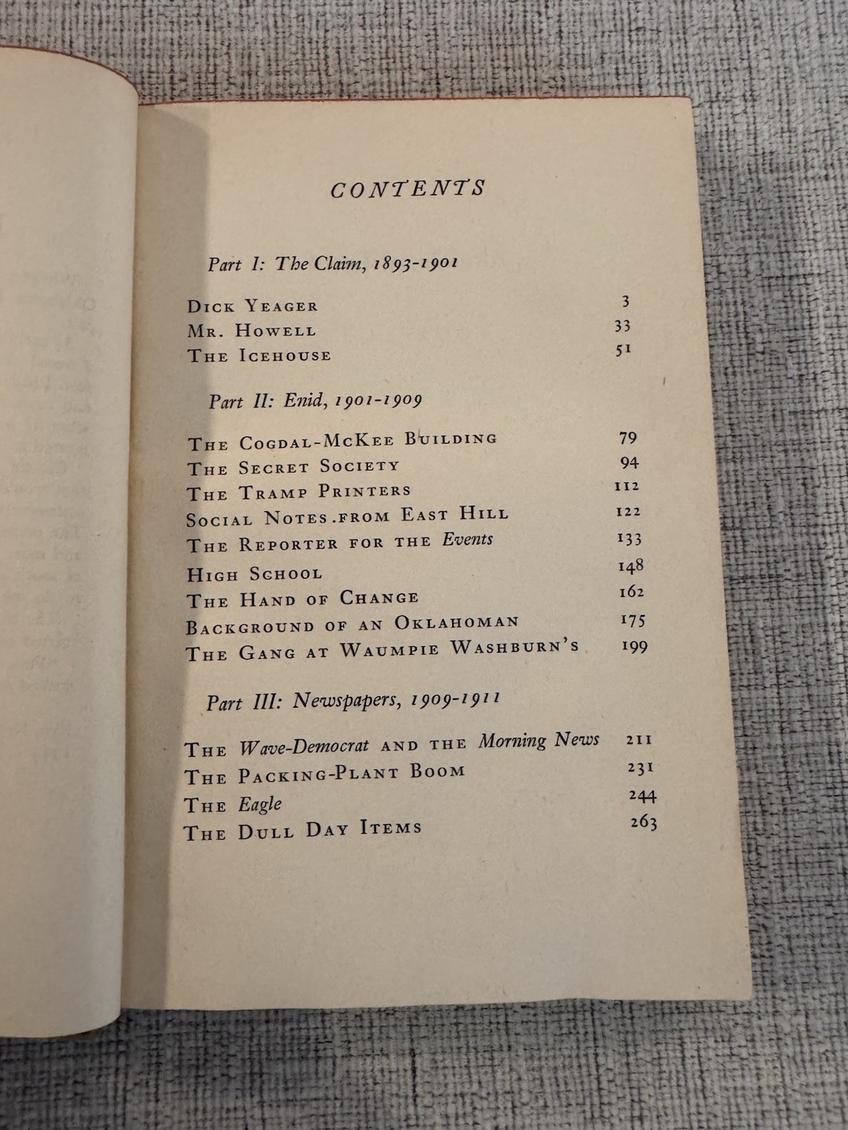1945 The Cherokee Strip Marquis James Viking Press HC w/ Dust Jacket