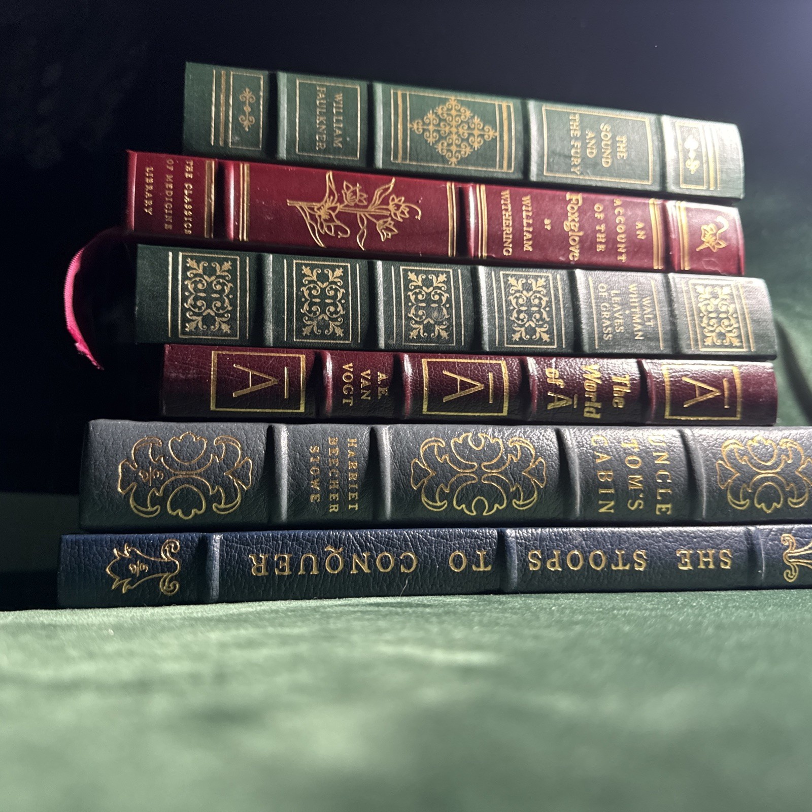 C22 Franklin Library & Easton Press Classics Lot of 6 Gilt Edge Books Leather