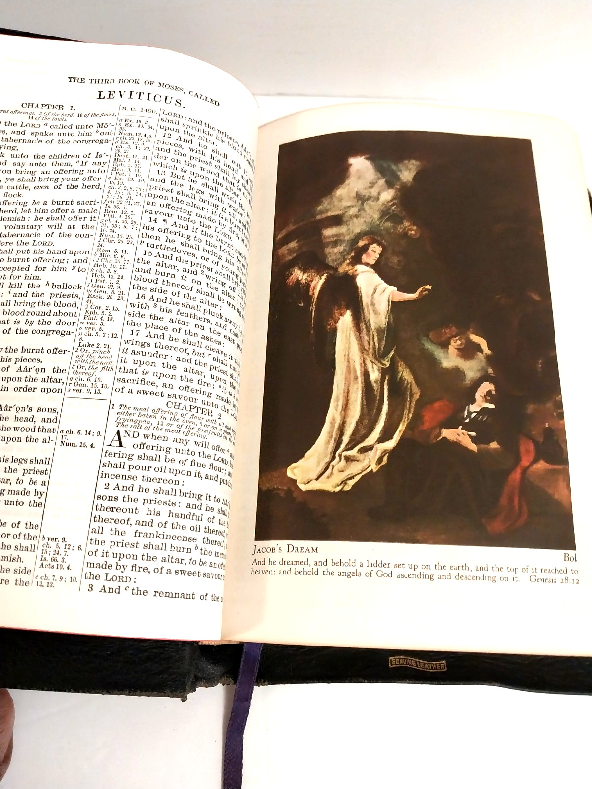 Holy Bible Concordance KJV Red Letter Illustrated Leather World Pub Co