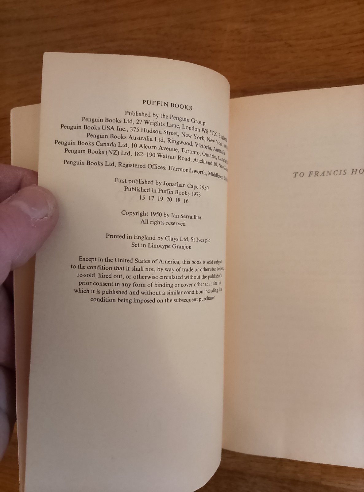 BOOK – There’s No Escape By Ian Serraillier Puffin Paperback 1973