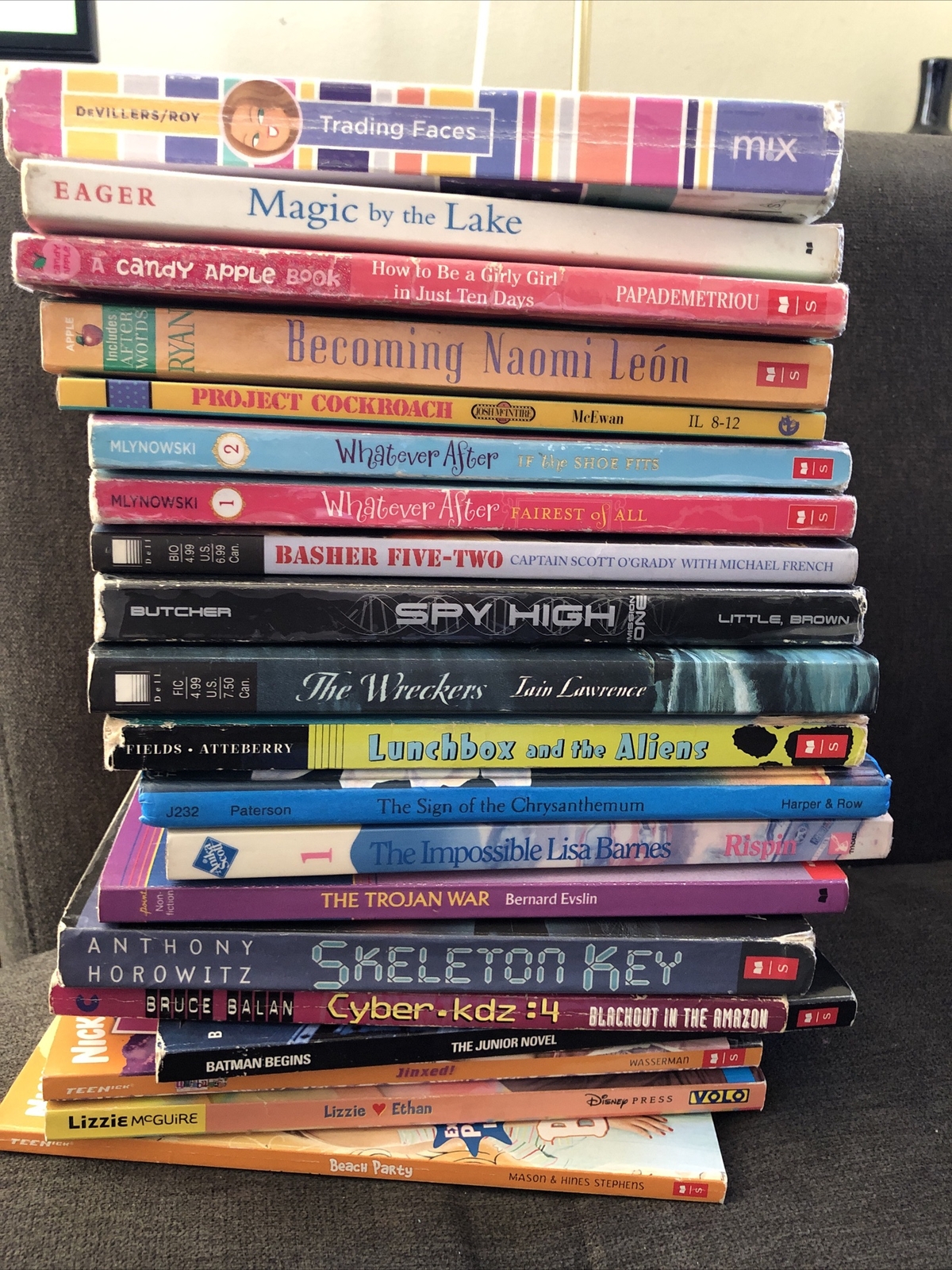 Lot of 20 Chapter Children Young YOUTH RANDOM UNSORTED BOOKS MIX Exlib #8