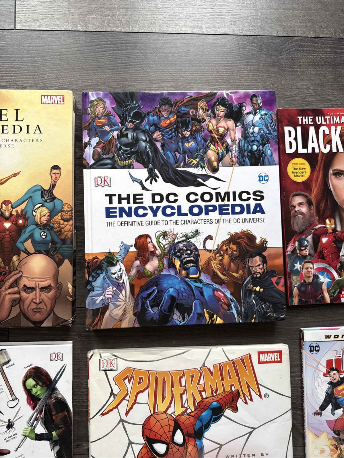 DC Comics Encyclopedia & Marvel Hardcover Books Lot Of 17