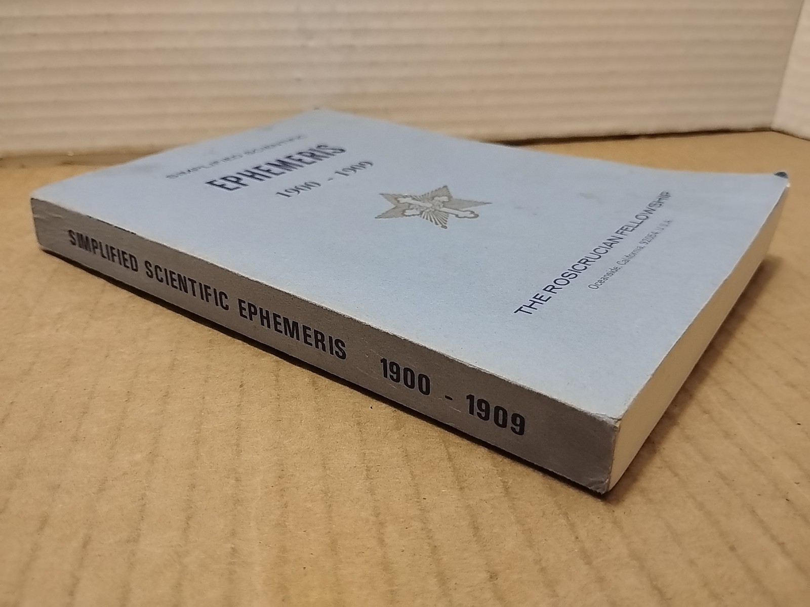 Simplified Scientific Ephemeris 1900 – 1909 – The Rosicrucian Fellowship – PB