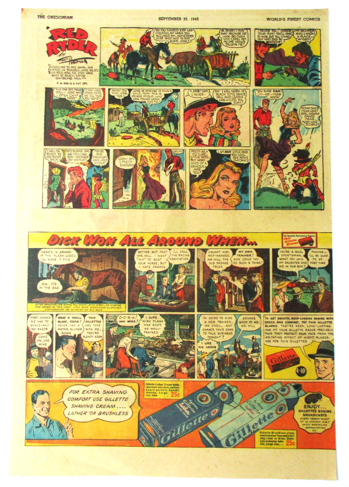 Li’L Abner By Al Capp 1945 Newspaper Comics Red Ryder Gasoline Alley The Gumps
