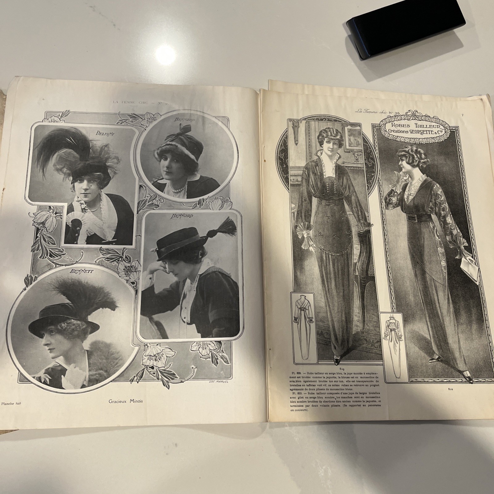 Revue Mensuelle De La Mode; 1914- Edition De Luxe La Femme Chic Paris- Fashion