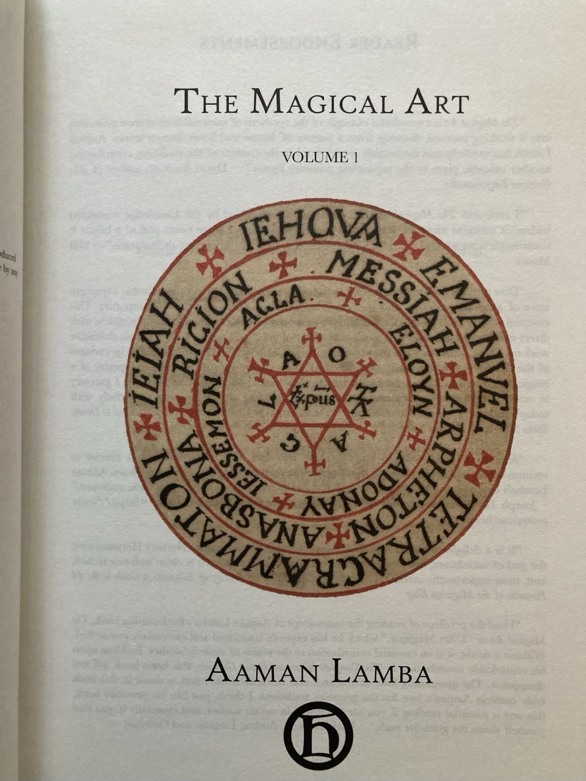 Occult, The Magical Art, Aaman Lamba, 2024, Illustrated, Like New