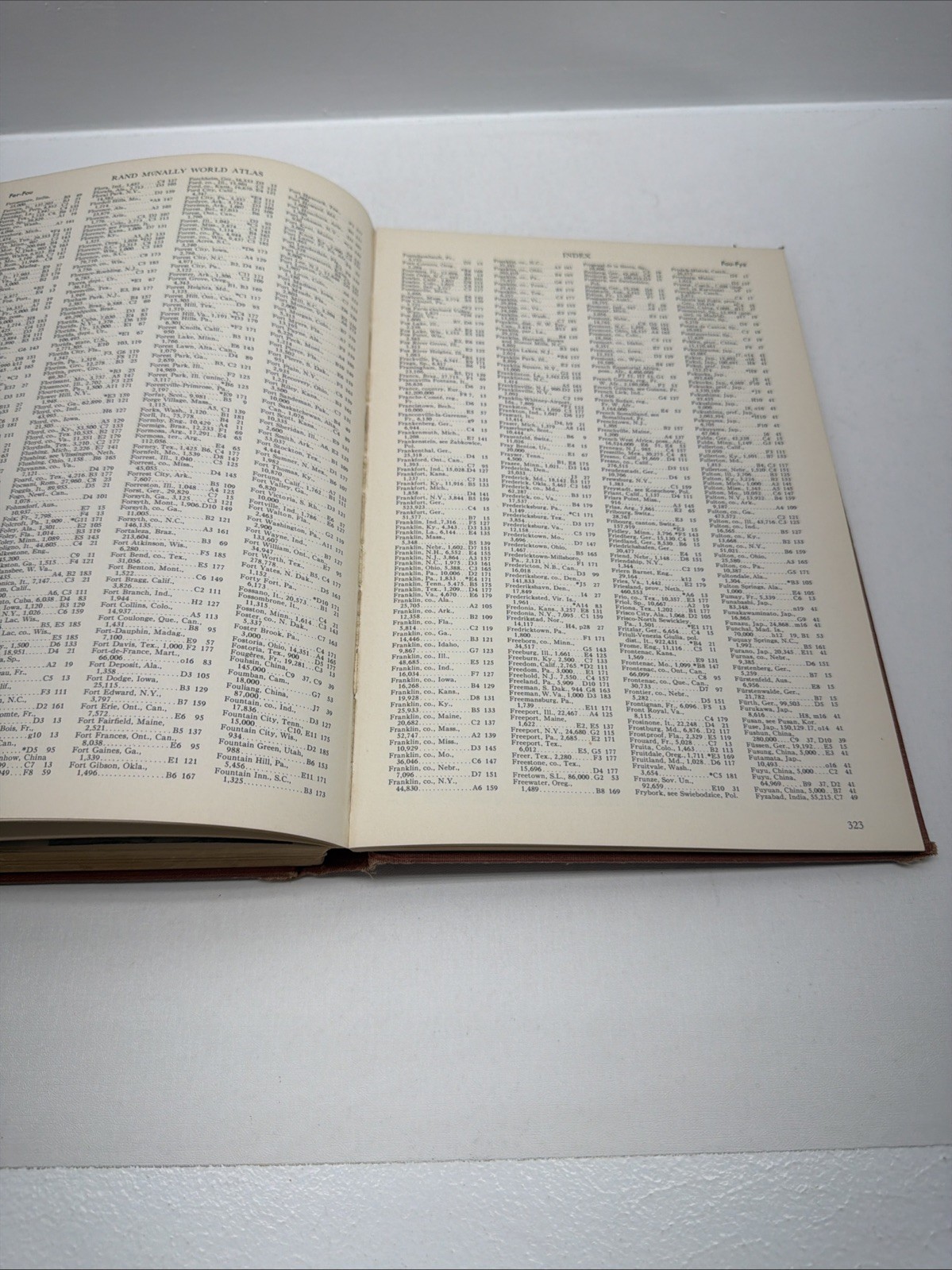 Vintage Rand McNally & Company Standard Atlas of the World – 1953